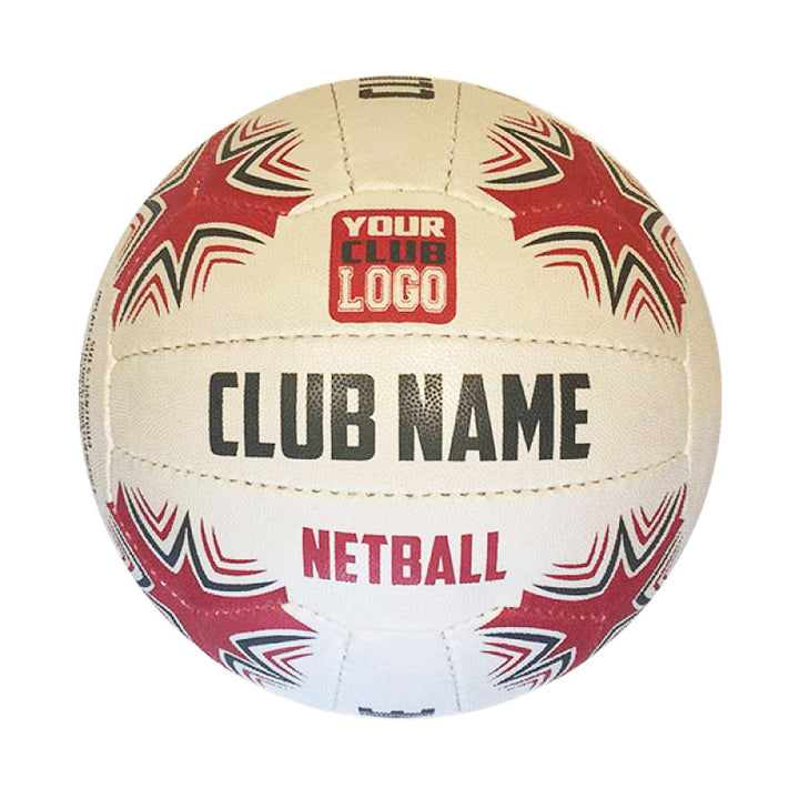 Match netball printed with Club Name and Your Logo design