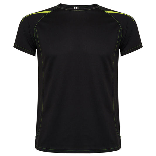 Roly Sepang men's T-shirt in black, ready for logo printing or embroidery