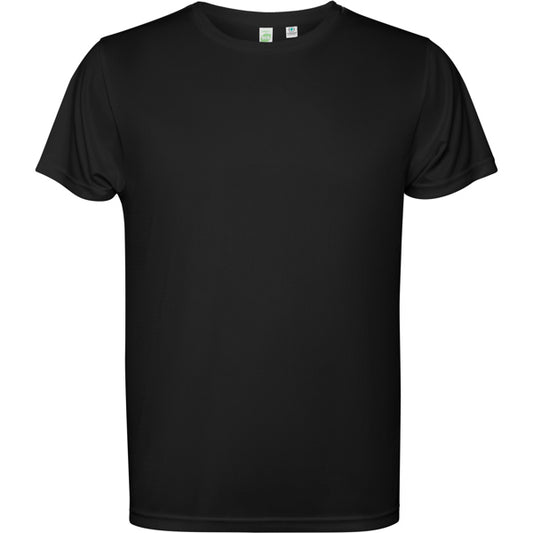 Roly Estoril men's T-shirt in black, ready for logo printing or embroidery