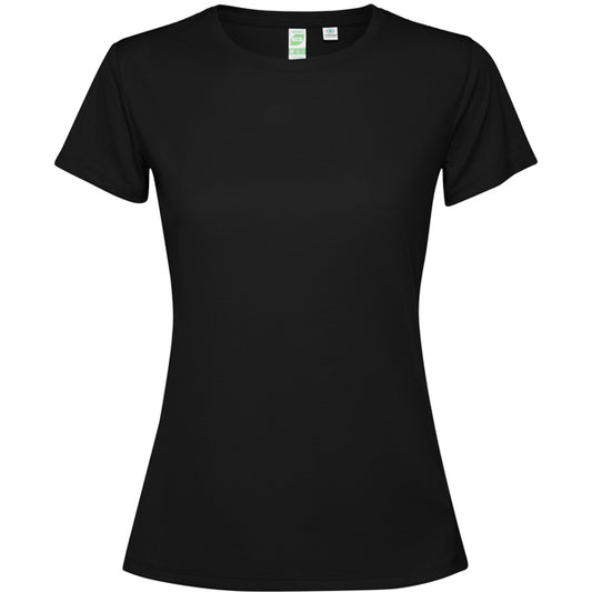 Roly Estoril Woman women's T-shirt in black, ready for logo printing or embroidery