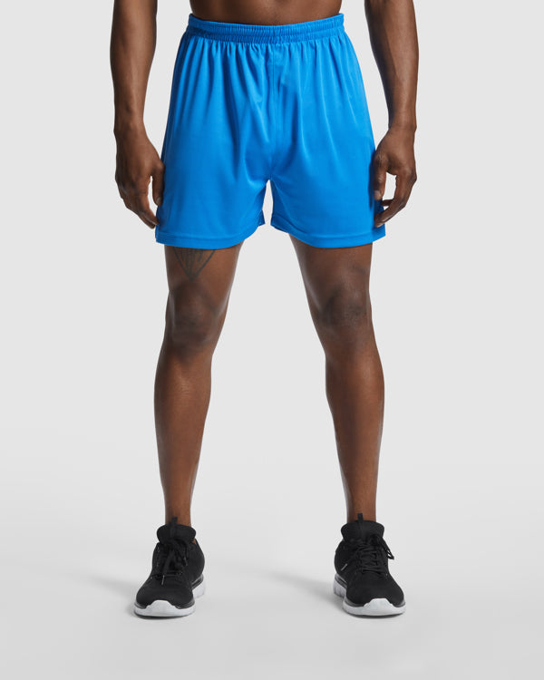 Roly Player men's shorts in white, alternative view, ready for logo printing or embroidery