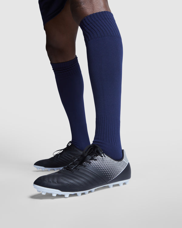 Roly Soccer men's socks in white, alternative view, ready for logo printing or embroidery