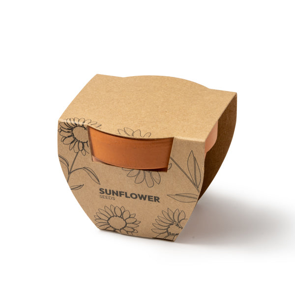 Stamina Girax terracotta flower pot, ready for logo printing