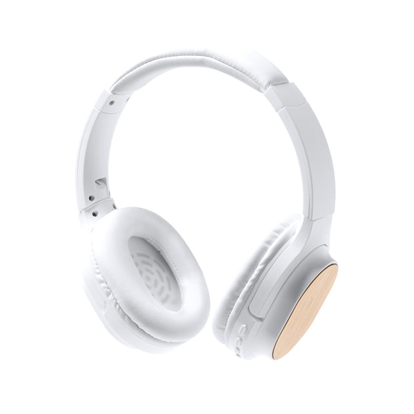 Stamina Sonus bamboo and recycled ABS headphones, ready for laser engraving