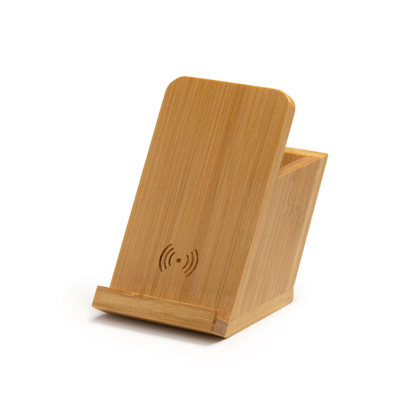 Stamina Kodix bamboo wireless charger, ready for laser engraving