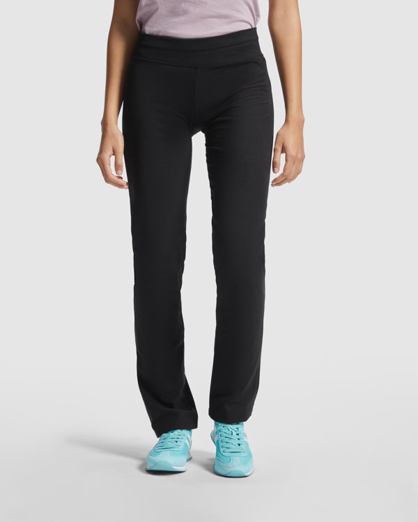 Roly Box women's leggings in black, alternative view, ready for logo printing or embroidery