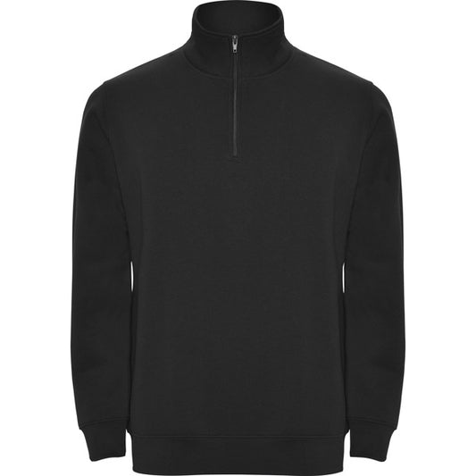 Roly Aneto men's sweatshirt in black, ready for logo printing or embroidery