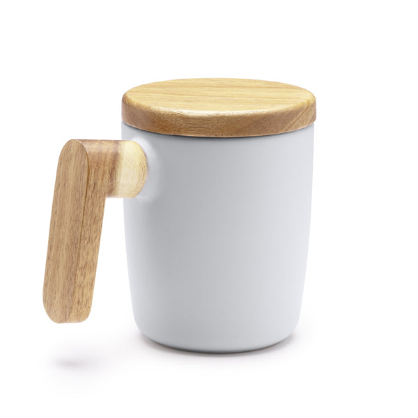 Stamina Lovet ceramic and bamboo mug 350 ml, ready for laser engraving