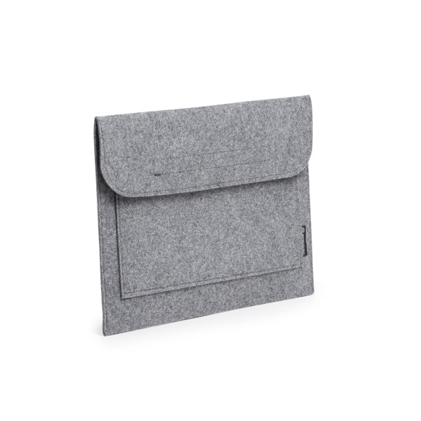 Stamina Amber recycled felt laptop sleeve, ready for logo printing