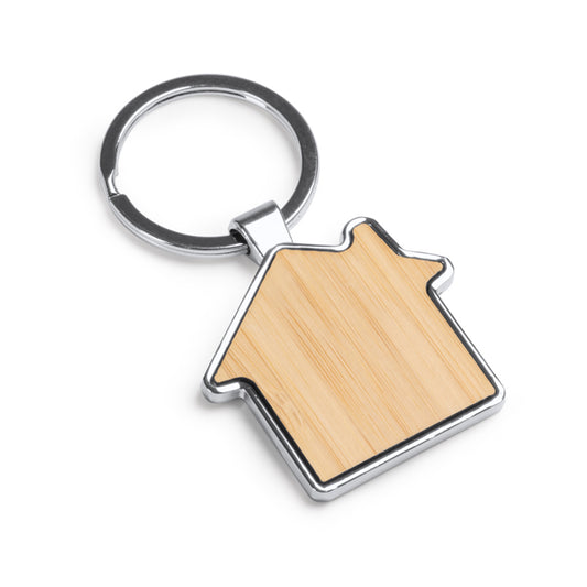 Stamina Duplex bamboo keyring, ready for laser engraving
