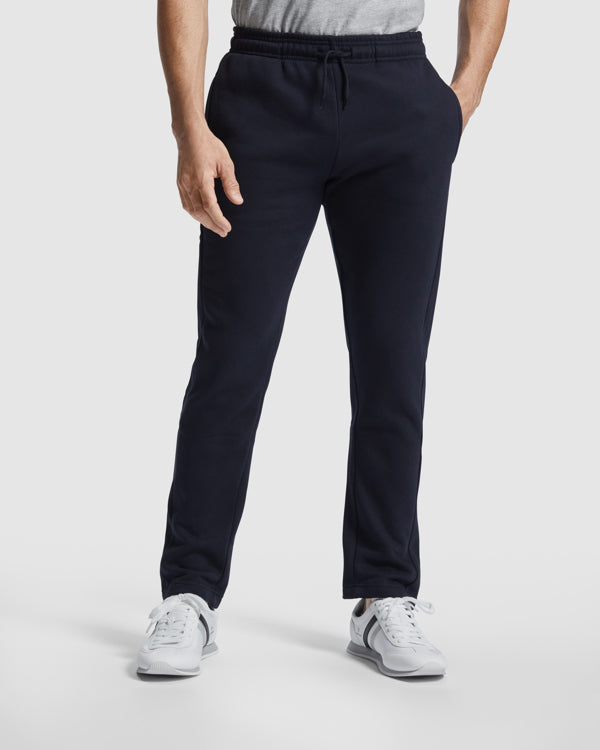 Roly New Astun men's trousers in black, alternative view, ready for logo printing or embroidery