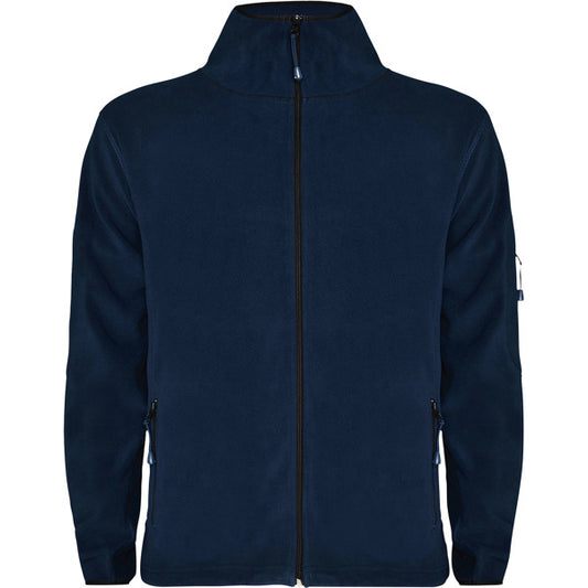 Roly Luciane men's fleece jacket in navy blue, ready for logo printing or embroidery