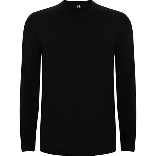 Roly Extreme men's long-sleeve T-shirt in black, ready for logo printing or embroidery