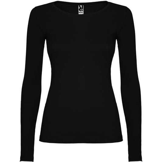 Roly Extreme Woman women's long-sleeve T-shirt in black, ready for logo printing or embroidery