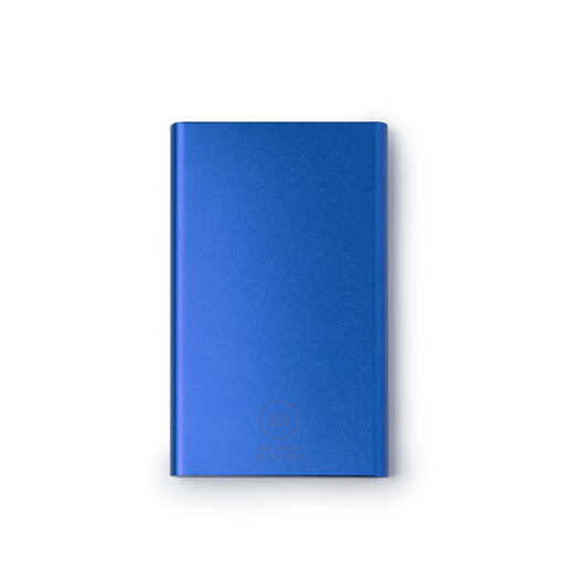 Stamina Karna recycled aluminium power bank 000 mAh in royal blue, ready for logo printing