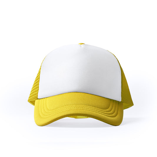Stamina Barny polyester cap in yellow, ready for logo printing
