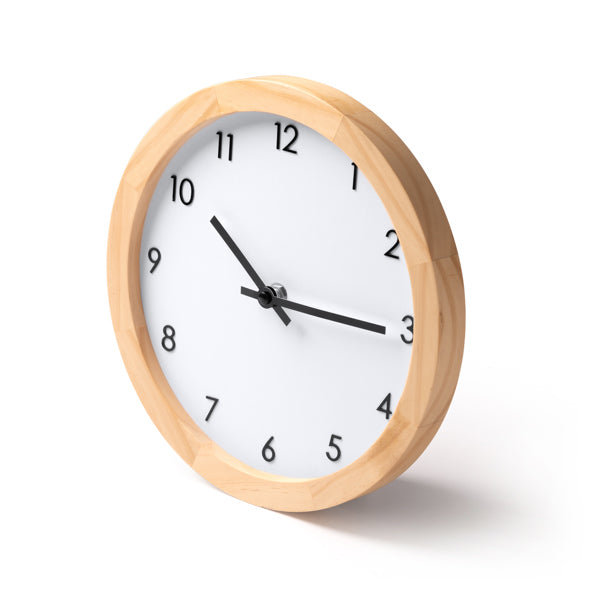 Stamina Karpe bamboo wall table clock, ready for logo printing