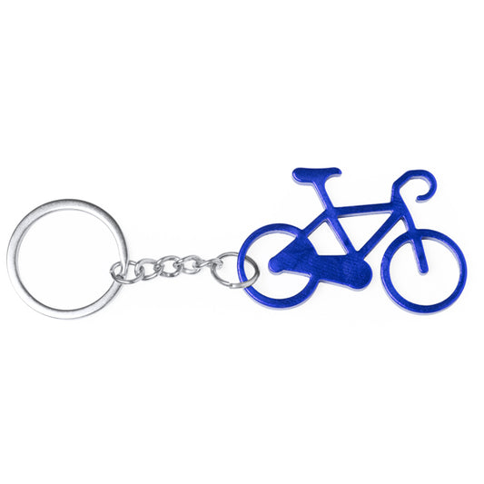 Stamina Giro aluminium keyring in royal blue, ready for laser engraving