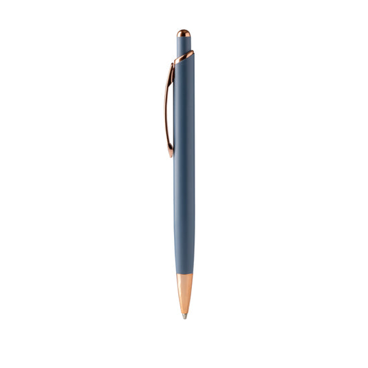 Stamina Perla push ball pen in royal blue, ready for logo printing