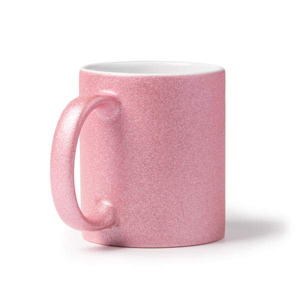Stamina Fiona glitter-effect ceramic mug 350 ml, ready for logo printing
