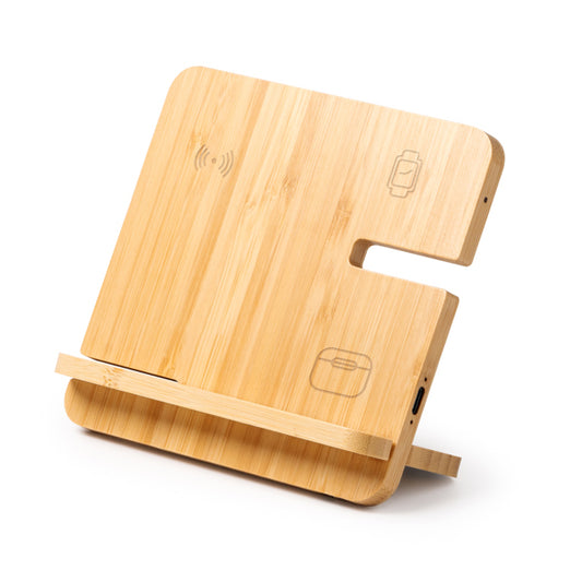 Stamina Krosy bamboo charger, ready for logo printing