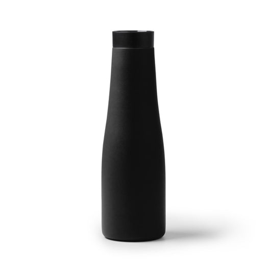 Stamina Turman double-walled stainless steel vacuum flask in black, ready for laser engraving