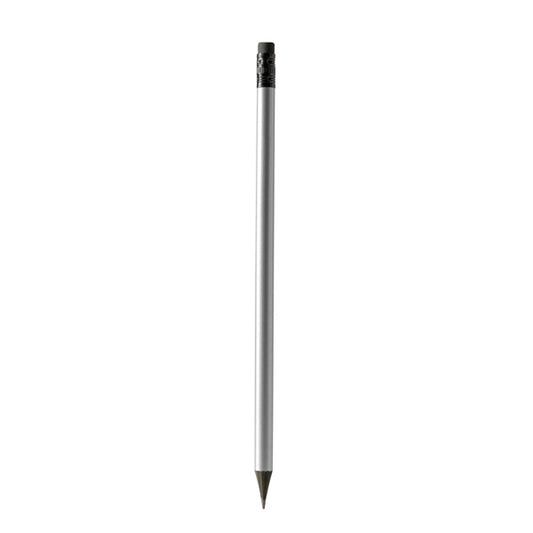 Stamina Chantra black wooden pencil in silver, ready for logo printing