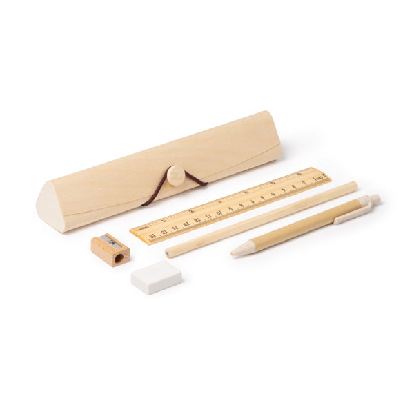 Stamina Sakis natural wood pencil case, ready for laser engraving
