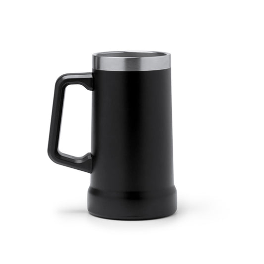 Stamina Ronin recycled stainless steel jar in black, ready for laser engraving