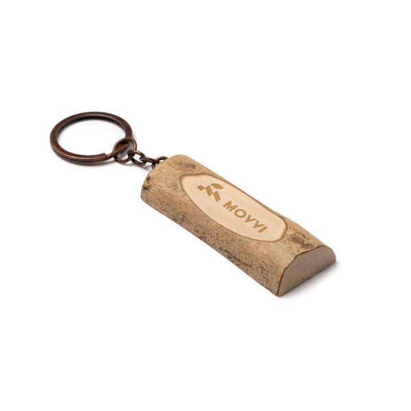 Stamina Telmon wood keyring, ready for laser engraving