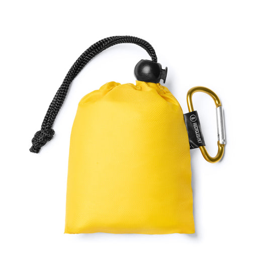 Stamina Declan lDPE rain poncho in yellow, ready for logo printing