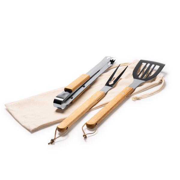 Stamina Cadak stainless steel barbecue set, ready for laser engraving