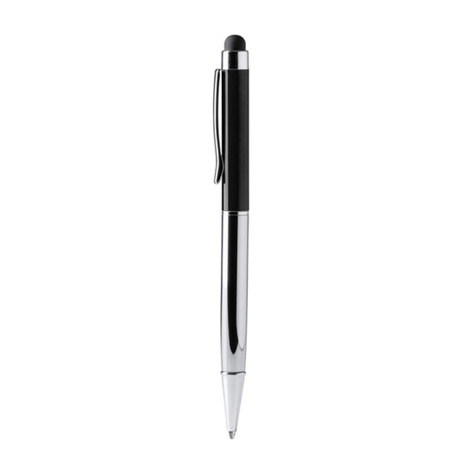 Stamina Bravos recycled aluminium ball pen in black, ready for laser engraving
