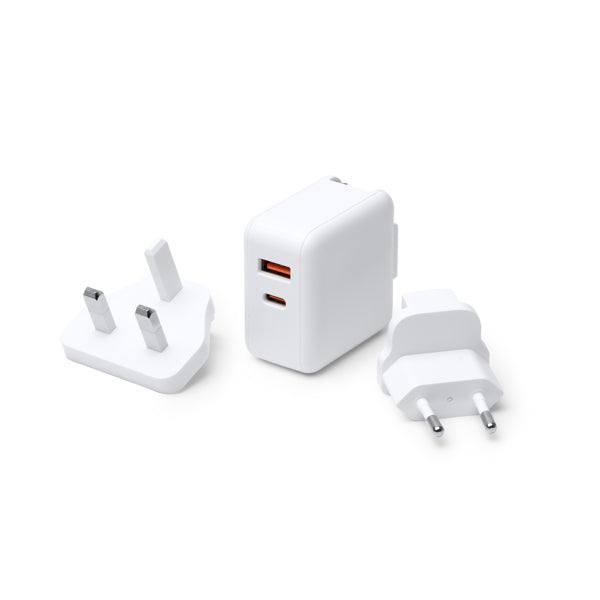 Stamina Bapek universal travel adapter, ready for logo printing