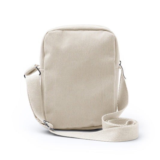Stamina Kapi corduroy fabric tote bag in beige, ready for embroidery