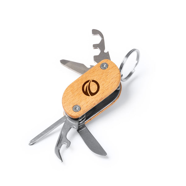 Stamina Caravel multi-tools with wooden body, ready for laser engraving