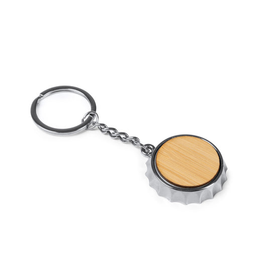Stamina Dupont key ring opener with metal plate design, ready for laser engraving