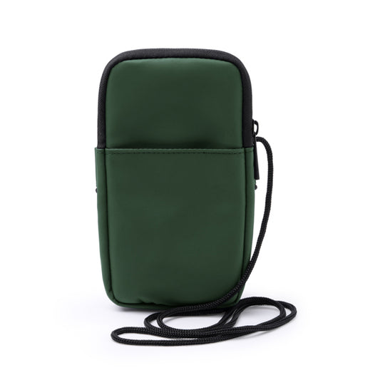 Stamina Seul PU leather phone holder in dark green, ready for logo printing