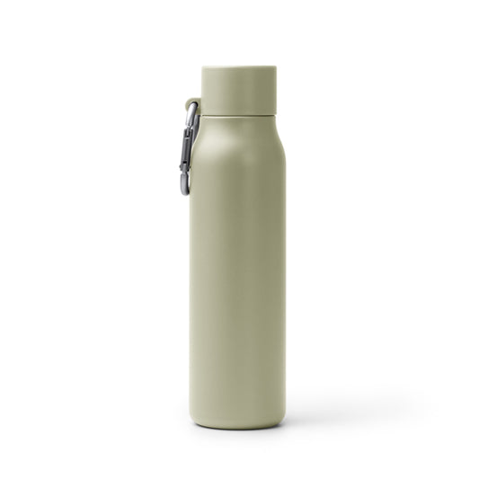 Stamina Cubel recycled stainless steel vacuum flask in beige, ready for laser engraving