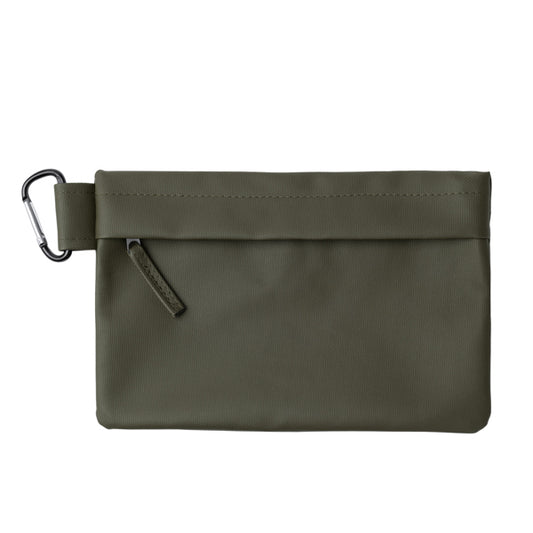 Stamina Madison PU leather pencil case in dark green, ready for logo printing