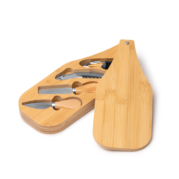 Stamina Gauda stainless steel and bamboo bottle opener, ready for logo printing