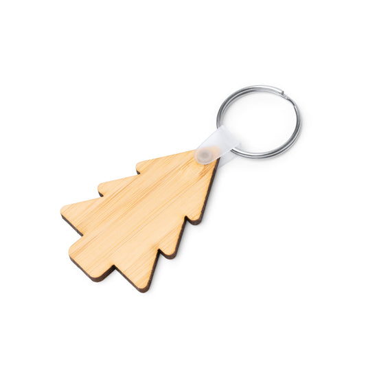 Stamina Lacey bamboo keyring, ready for laser engraving