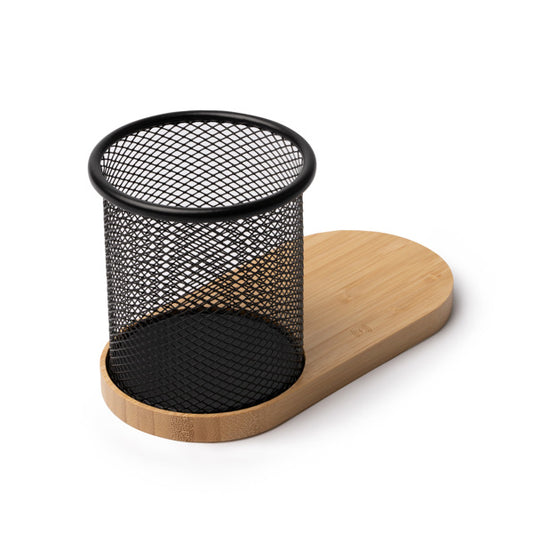Stamina Costelo metal and bamboo charger, ready for laser engraving