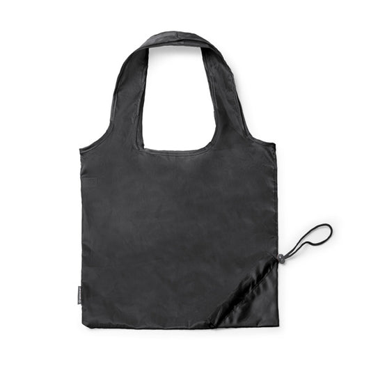 Stamina Lezox 190T RPET shopping bag in black, ready for logo printing