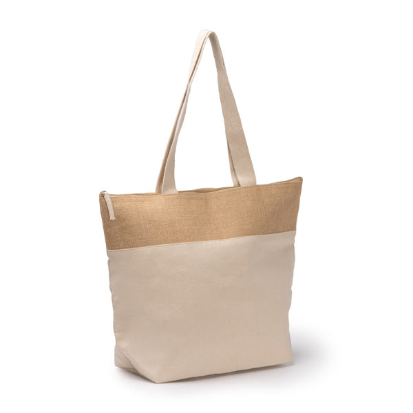 Stamina Morea cotton and jute cooler bag, ready for logo printing