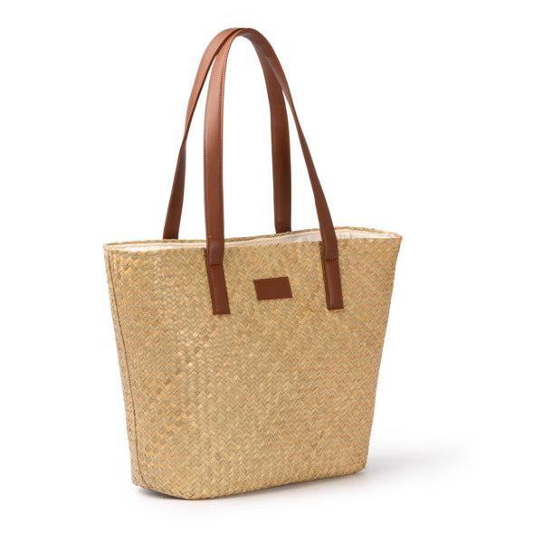 Stamina Miyako straw tote bag, ready for laser engraving