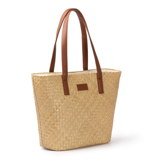 Stamina Miyako straw tote bag, ready for laser engraving