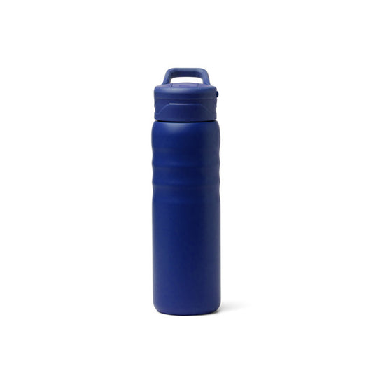 Stamina Tuxley recycled stainless steel vacuum flask in royal blue, ready for laser engraving