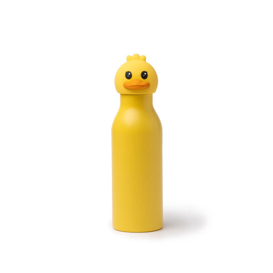 Stamina Flyn stainless steel and PP vacuum flask 450 ml in yellow, ready for laser engraving