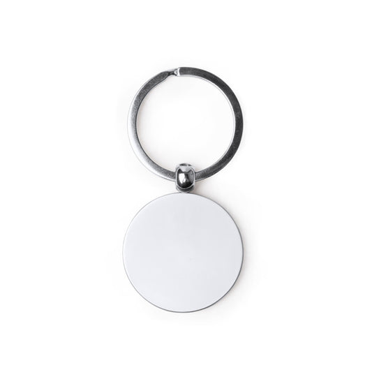 Stamina Soho metal keyring in round, ready for laser engraving